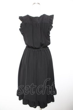 画像2: axes femme / ジップデザインワンピース M 黒 Y-26-01-18-052-AX-OP-SZ-ZY