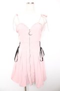 To Alice / フロントジップキャミワンピ  ピンク Y-26-01-18-062-LO-OP-SZ-ZY