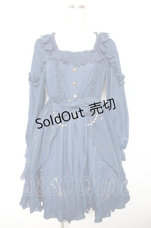 画像1: Doll Paradise / 星座柄ワンピース  紺 Y-26-01-18-066-LO-OP-SZ-ZI (1)