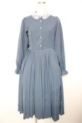 m petit by misako / AM*レースエリプリーツワンピース M 中青 Y-26-01-18-067-LO-OP-SZ-ZY