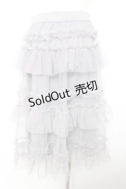 画像2: FLC / 星名桜子 HSティアードスカート L 中灰 Y-26-01-18-078-LO-SK-SZ-ZY