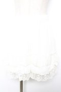 axes femme POETIQUE / レースフリルミニペチパンツ M 白 Y-26-01-18-079-AX-PA-SZ-ZY