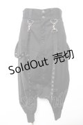LISTEN FLAVOR / サスペンダー付ドレープサルエルパンツ F 黒 Y-26-01-18-082-PU-PA-SZ-ZY