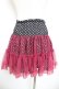 画像2: ALGONQUINS / チュール重ね星スカート  黒×ピンク Y-26-01-18-083-AL-SK-SZ-ZY (2)