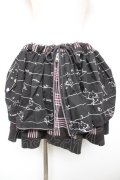 MINT NeKO / ZIPギャザースカート  黒 Y-26-01-18-084-HN-SK-SZ-ZY