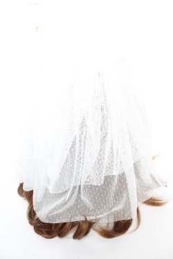 画像3: 妹科手作工作屋 / Cream Cake ヴェール付きヘッドドレス  白 Y-26-01-18-012-LO-AC-SZ-ZY
