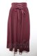 画像1: axes femme POETIQUE / バックフリルレースアップスカート M ワイン Y-26-01-18-090-AX-SK-SZ-ZY (1)