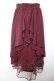 画像2: axes femme POETIQUE / バックフリルレースアップスカート M ワイン Y-26-01-18-090-AX-SK-SZ-ZY (2)