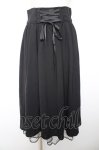 画像1: axes femme POETIQUE / バックフリルレースアップスカート M 黒 Y-26-01-18-091-AX-SK-SZ-ZS (1)