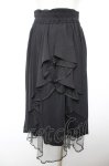 画像2: axes femme POETIQUE / バックフリルレースアップスカート M 黒 Y-26-01-18-091-AX-SK-SZ-ZS (2)