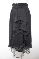 画像2: axes femme POETIQUE / バックフリルレースアップスカート M 黒 Y-26-01-18-091-AX-SK-SZ-ZS (2)