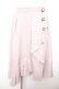 画像1: axes femme / 釦付ラッフルスカート M ピンク Y-26-01-18-092-AX-SK-SZ-ZY (1)