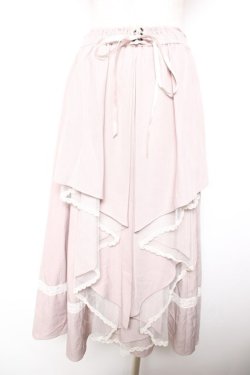 画像2: axes femme / アンプルフリルスカート F ピンク Y-26-01-18-096-AX-SK-SZ-ZY