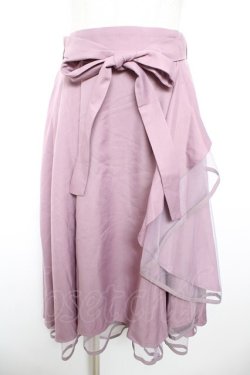 画像1: axes femme / パイピングチュールフリルスカート M ピンク Y-26-01-18-098-AX-SK-SZ-ZY