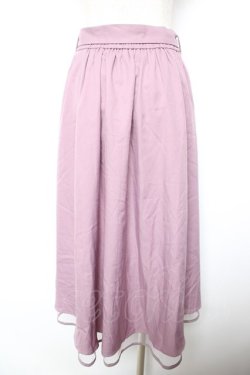 画像2: axes femme / パイピングチュールフリルスカート M ピンク Y-26-01-18-098-AX-SK-SZ-ZY