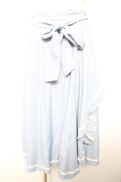 画像1: axes femme / ラッフルフリルスカート F サックス Y-26-01-18-103-AX-SK-SZ-ZY