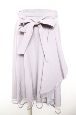 画像1: axes femme / パイピングチュールフリルスカート M ラベンダー Y-26-01-18-108-AX-SK-SZ-ZY