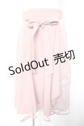axes femme / パイピングチュールフリルスカート M ピンク Y-26-01-18-110-AX-SK-SZ-ZI