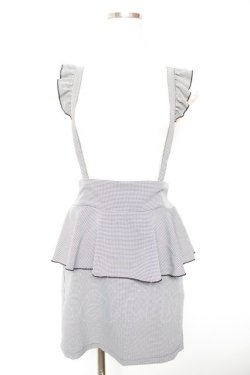 画像1: MA*RS / フリルペプラムスカート  黒 Y-26-01-18-112-EL-PA-SZ-ZY