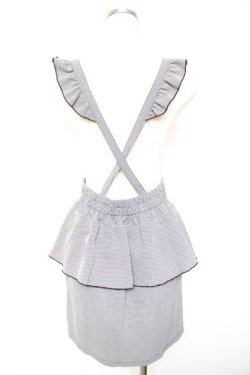 画像2: MA*RS / フリルペプラムスカート  黒 Y-26-01-18-112-EL-PA-SZ-ZY