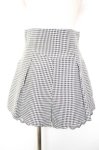 画像1: Bubbles / ハイウエストフリルパンツ S 白×黒 Y-26-01-18-113-CA-PA-SZ-ZS (1)