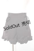 Honey Cinnamon / レースアップフリルショートパンツ F 黒 Y-26-01-18-114-LO-PA-SZ-ZS