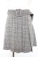 画像1: Bubbles / ベルト付きプリーツスカート S グレーチェック Y-26-01-18-120-CA-SK-SZ-ZY (1)
