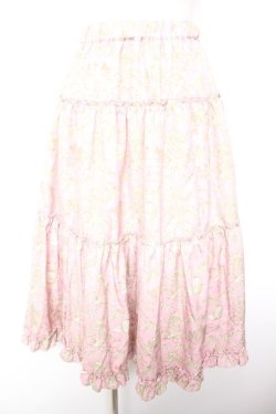 画像1: m petit by misako / NINA'Sギャザースカート M 中桃 Y-26-01-18-121-LO-SK-SZ-ZY