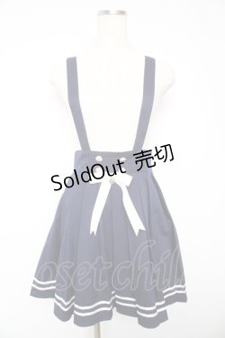 画像1: Amavel / プリーツマリンスカパン  ネイビー Y-26-01-18-125-CA-PA-SZ-ZY