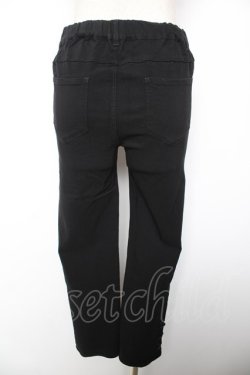 画像2: axes femme / 編み上げストレッチスキニーパンツ M 黒 Y-26-01-18-130-AX-PA-SZ-ZY