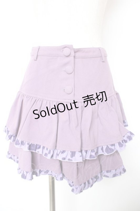 画像1: To Alice / デニムフリルスカート  パープル Y-26-01-18-134-LO-SK-SZ-ZI (1)