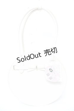 画像1: ｍ petit by misako / AMサークルリボントートバッグ  中白 Y-26-01-18-016-LO-BG-SZ-ZY