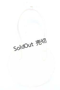 画像2: ｍ petit by misako / AMサークルリボントートバッグ  中白 Y-26-01-18-016-LO-BG-SZ-ZY