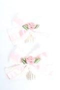 LOLITA / ローズリボンコーム  ピンク Y-26-01-18-002-LO-ZA-SZ-ZY