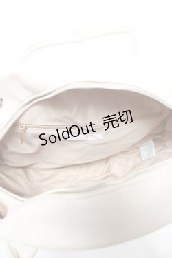 画像3: ｍ petit by misako / AMサークルリボントートバッグ  中白 Y-26-01-18-016-LO-BG-SZ-ZY