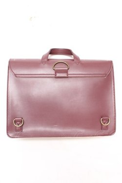 画像2: axes femme / 洋書風デザインサッチェルバック  ワイン Y-26-01-18-019-AX-BG-SZ-ZY