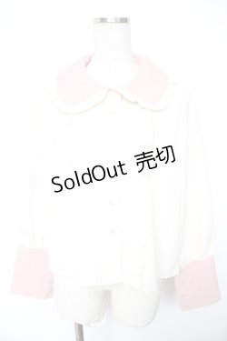 画像1: CHIP CLIP / 五月アイ/Cheese Bear/AIピンタックブラウス L 淡桃 Y-26-01-18-023-LO-BL-SZ-ZY