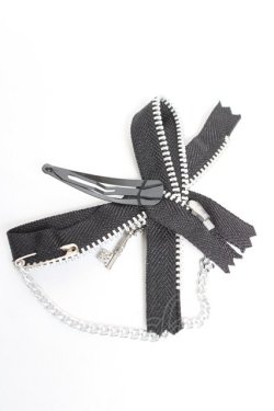 画像2: GOTH / ジップリボンピン  黒 Y-26-01-18-003-GO-ZA-SZ-ZY