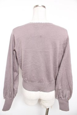 画像2: axes femme / フラワーガーデン刺繍カーディガン  グレー Y-26-01-18-027-AX-TO-SZ-ZY