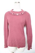 axes femme / バラボトルネックニットプルオーバー M ピンク Y-26-01-18-029-AX-TO-SZ-ZY