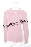 axes femme / バラボトルネックニットプルオーバー M ピンク Y-26-01-18-029-AX-TO-SZ-ZY