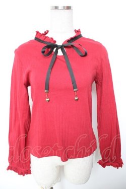 画像1: axes femme / ハートチャームカットプルオーバー F 赤 Y-26-01-18-030-AX-TO-SZ-ZY