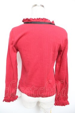 画像2: axes femme / ハートチャームカットプルオーバー F 赤 Y-26-01-18-030-AX-TO-SZ-ZY