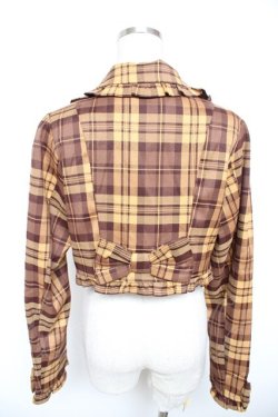 画像2: axes femme kawaii / タータンチェックジャケット M イエロー Y-26-01-18-032-AX-JA-SZ-ZY