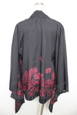 画像2: axes femme / 彼岸花羽織  黒 Y-26-01-18-033-AX-TO-SZ-ZY