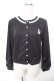 画像1: axes femme / 袖口×胸元ネコ刺繍カットカーディガン F 黒 Y-26-01-18-034-AX-TO-SZ-ZY (1)