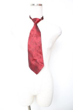 画像1: BPN / バラプリントネクタイ  ワイン Y-26-01-18-005-GO-ZA-SZ-ZY