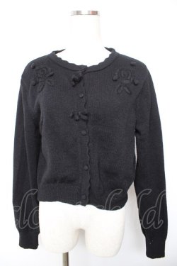 画像1: m petit by misako / バラシシュウニット M 中黒 Y-26-01-18-035-LO-TO-SZ-ZY