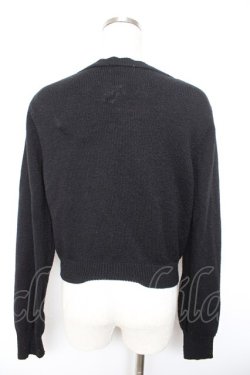 画像2: m petit by misako / バラシシュウニット M 中黒 Y-26-01-18-035-LO-TO-SZ-ZY