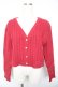 画像1: F i.n.t / ハート釦ケーブルニットカーディガン F レッド Y-26-01-18-039-CA-TO-SZ-ZY (1)